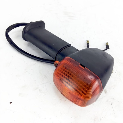 OEM Yamaha FZS600 Fazer used left rear indicator in black with marks from use