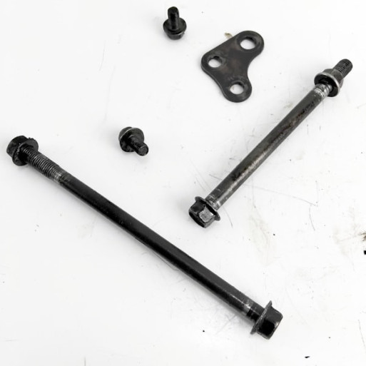 OEM Yamaha FZS600 Fazer used rear engine mounting bolts and nuts removed from the bike