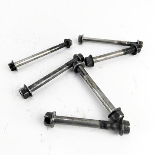 OEM Yamaha FZS600 Fazer used front engine mounting bolts and nuts removed from the bike