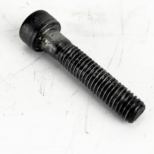 OEM Yamaha FZS600 Fazer used front wheel spindle clamp bolt with light marks from use