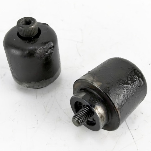 Yamaha FZS600 Fazer used handlebars end weights with marks from use and removed from bike