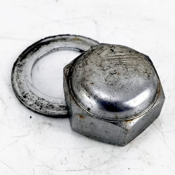 OEM Yamaha FZS600 Fazer used top fork yoke 27mm nut in chrome