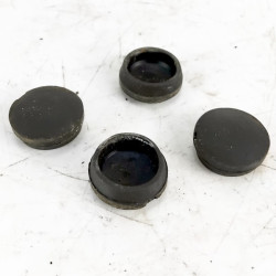 OEM Yamaha FZS600 Fazer used pillion handle blanks in black