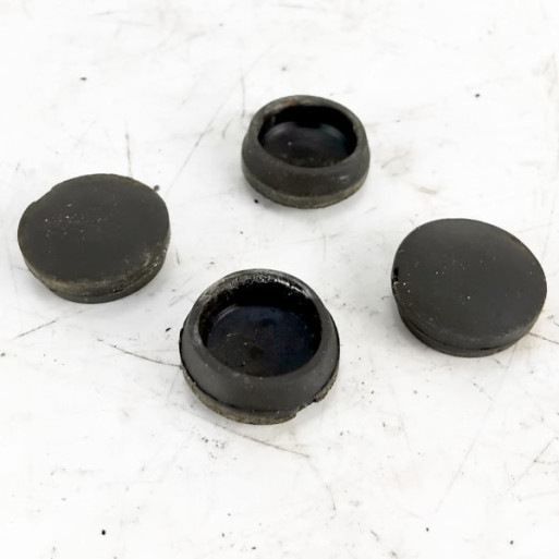 OEM Yamaha FZS600 Fazer used pillion handle blanks in black
