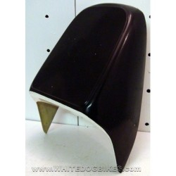 White and Black Rear Seat Cowl-Unknown Fitment
