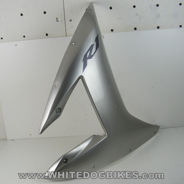 2002 Yamaha YZF-R1 5PW Right Side Fairing Panel - Silver