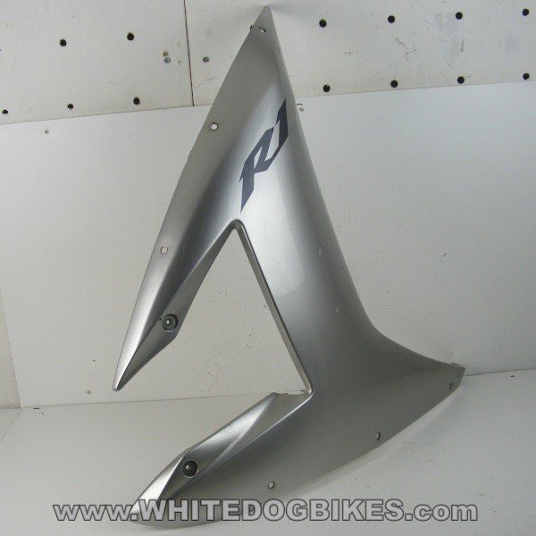 2002 Yamaha YZF-R1 5PW Right Side Fairing Panel - Silver 2002 Yamaha YZF-R1 5PW Right Side Fairing Panel - Silver