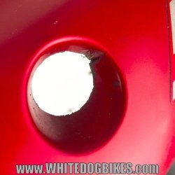 1999 Kawasaki GPZ500 D6 Left Tail Panel - Candy Red