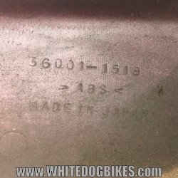 1999 Kawasaki GPZ500 D6 Left Tail Panel - Candy Red