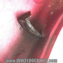1999 Kawasaki GPZ500 D6 Right Tail Panel - Candy Red
