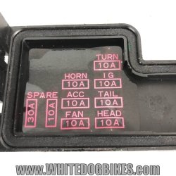 1999 Kawasaki GPZ500 D6 FUse Box - 99 EX500 Fusebox