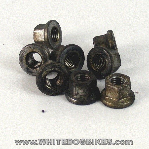 2002 Yamaha YZF-R1 5PW Exhaust Downpipes Stud Nuts (x8)