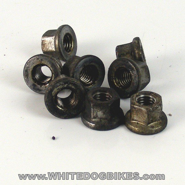 2002 Yamaha YZFR1 5PW Exhaust Downpipes Stud Nuts (x8)
