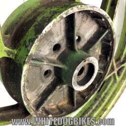 Kawasaki 18 Inch Tubed Rear Wheel in Green - 3.50-18