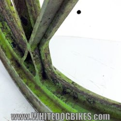 Kawasaki 18 Inch Tubed Rear Wheel in Green - 3.50-18