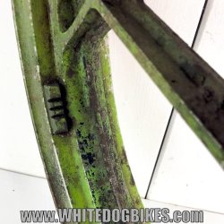 Kawasaki 18 Inch Tubed Rear Wheel in Green - 3.50-18