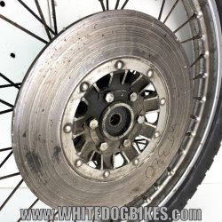 Suzuki GT380 Front Wheel and Tyre - GT 380 Wheels - 360-19 - 3.60-19