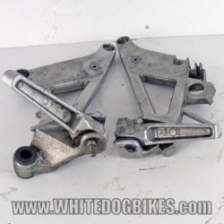 1993 Honda VFR750 FP Pillion Footpegs and Hangers - Damaged