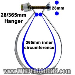 Motorcycle Exhaust Hanger Strap and Bolt