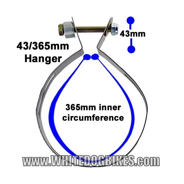 Motorcycle Exhaust Hanger Strap and Bolt