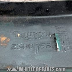 1995 Triumph Trophy 3 Tail Center Panel - Trophy 900 Green Rear Fairing