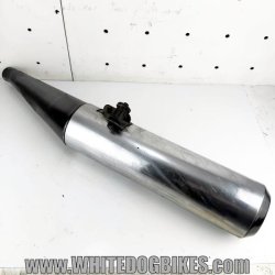 Trophy 900 left exhaust can
