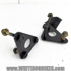 Trophy 900 pillion peg hanger clamps