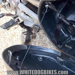 2002 Honda NT650V Deauville Right Luggage Stop Cable - NT650 V - NT650-V