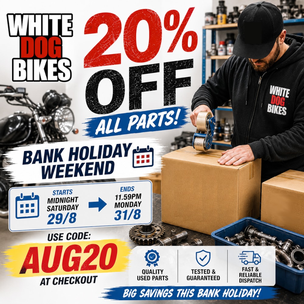 Bank Holiday Offer: 20% Off All Motorcycle Parts